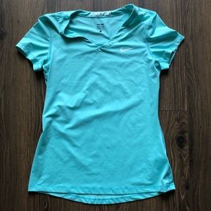 Nike Pro Dri-Fit V-neck Workout Top Size Large